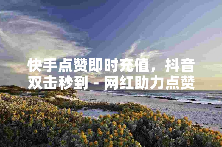 快手点赞即时充值，抖音双击秒到 - 网红助力点赞特惠 - 作品点赞低价购